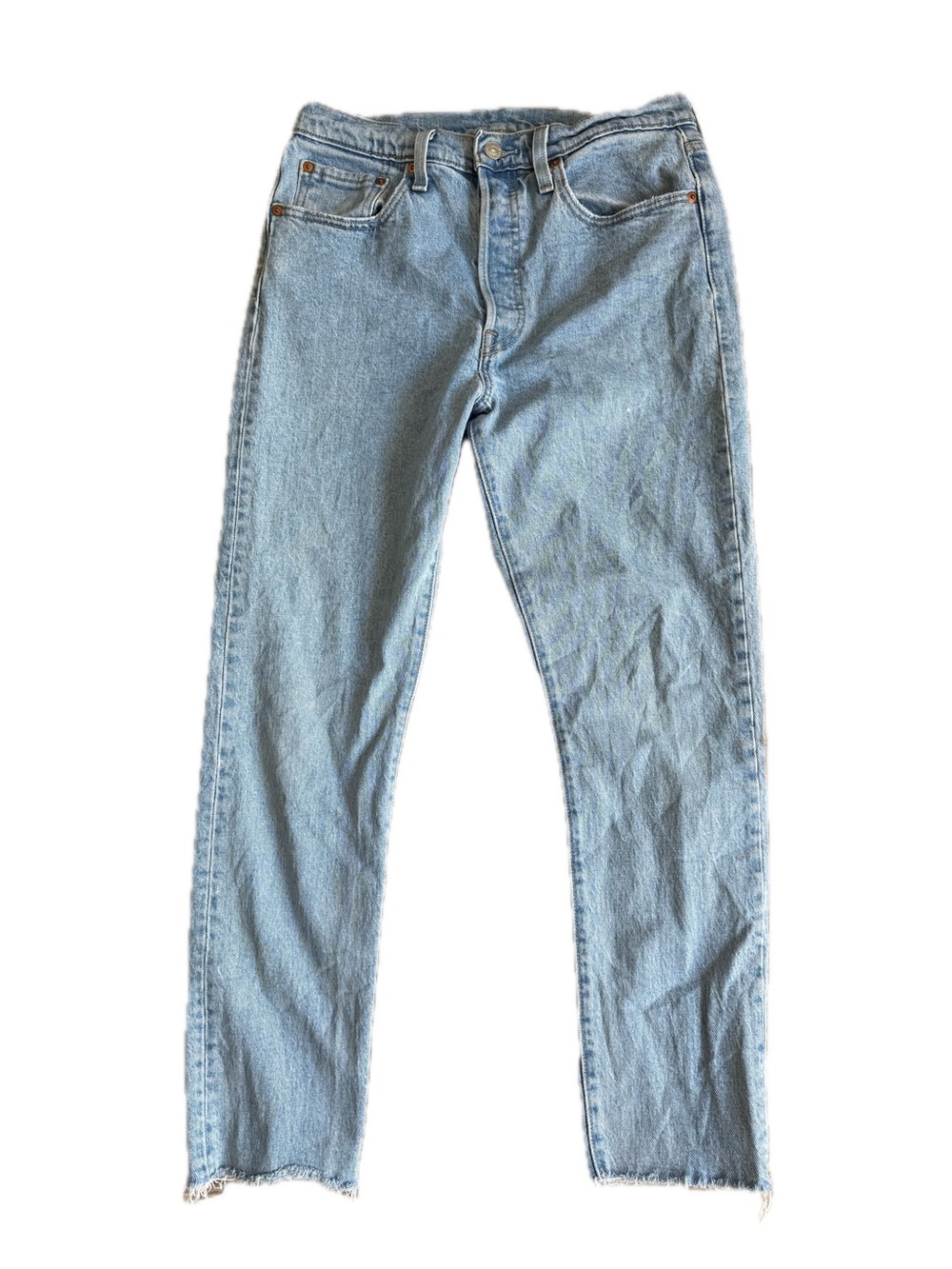 LEVI’S 501 Button Fly Skinny Leg Medium Wash Jeans